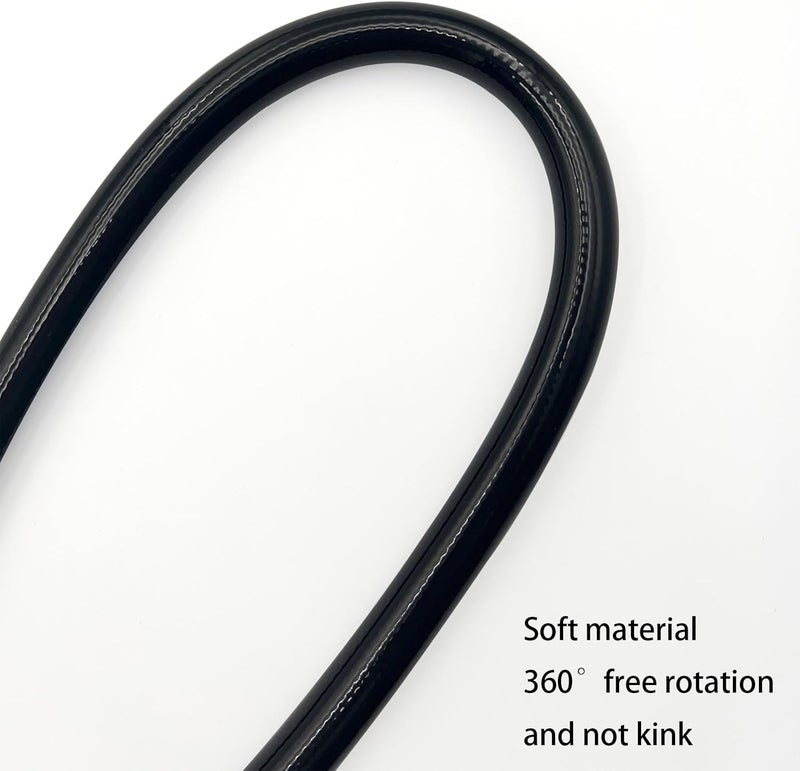 DSRTLP Replacement Shower Hose for RV Camper 6in Flexible & Kink-Free Heavy Duty PVC Lead-Free Black - Image 3